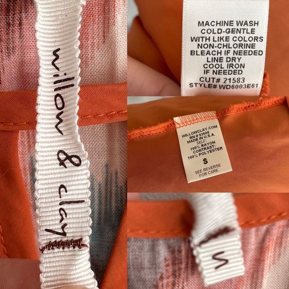 ANTHROPOLOGIE Willow & Clay Boho Sleeveless High Low Dress With Print S - Picture 7 of 7